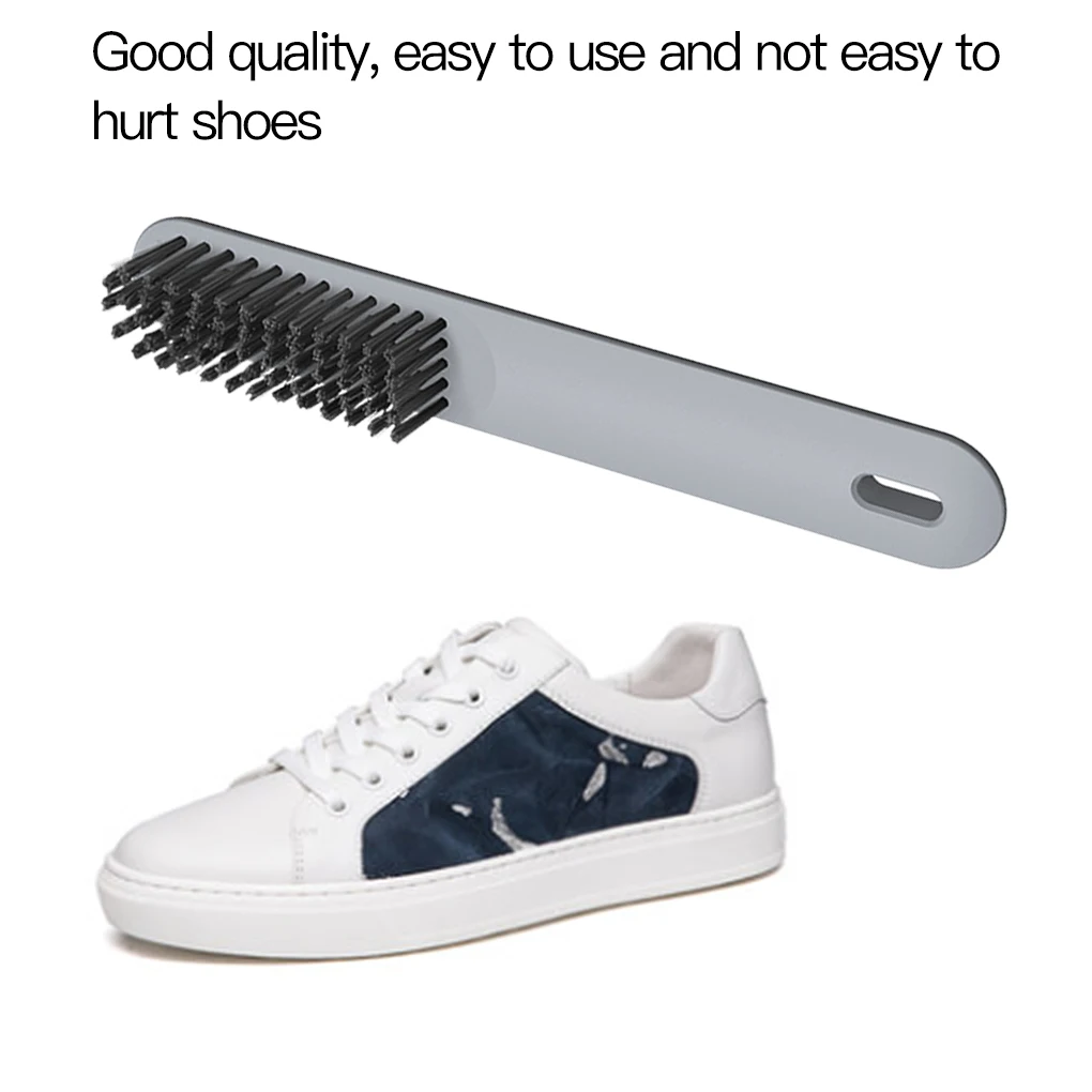 

Plastic Shoes Brush Soft Bristles Clothes Sneaker Scrubbing Brush Cleaner Strong Portable Travel Laundry Washing Cleaning Tool