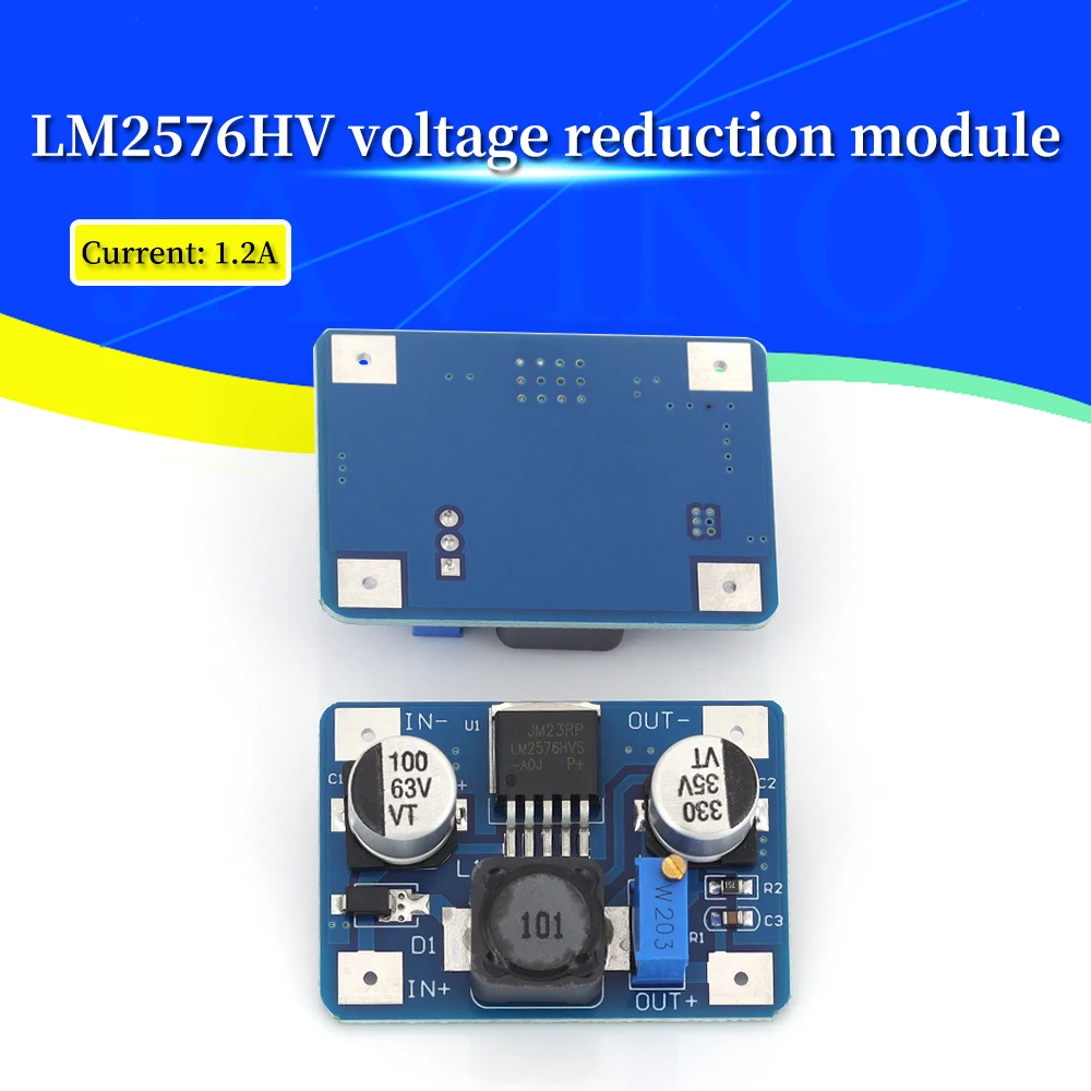 

LM2576HV DC-DC понижающий регулируемый понижающий модуль питания LM2576 DC-DC 5 В-60 В Вход 1,25 В-26 В Выход Javino