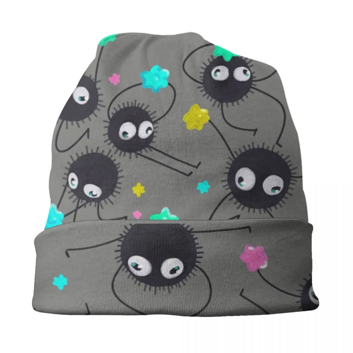 Шапки на заказ Kawaii Soot Sprites Totoro крутая вязаная шапка осенне-зимняя теплая в стиле