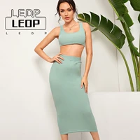 two piece womens clothing european and american spring skirt sexy vest slim skirt two piece suit street womens clothing