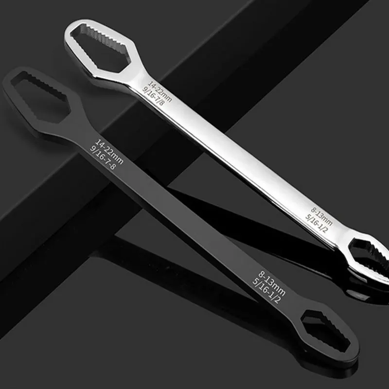 

Universal Wrench Adjustable Glasses Wrench 8-22mm Ratchet Wrench Spanner For Bicycle Motorcycle Car Repairing Hand Tools