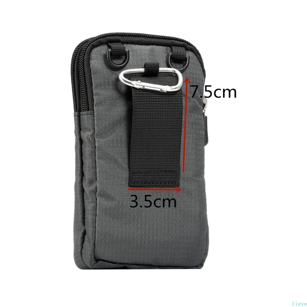 Universal For All Below 6.3-6.9 inch Mobile Phones Pouch Outdoor 3 Pockets 2 Zippers Wallet Case Belt Clip Bag for smartphone | Мобильные