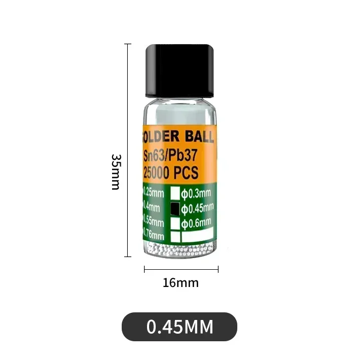 

Шарики для реболлинга TULX 25000 шт. 0,2-0,65 мм
