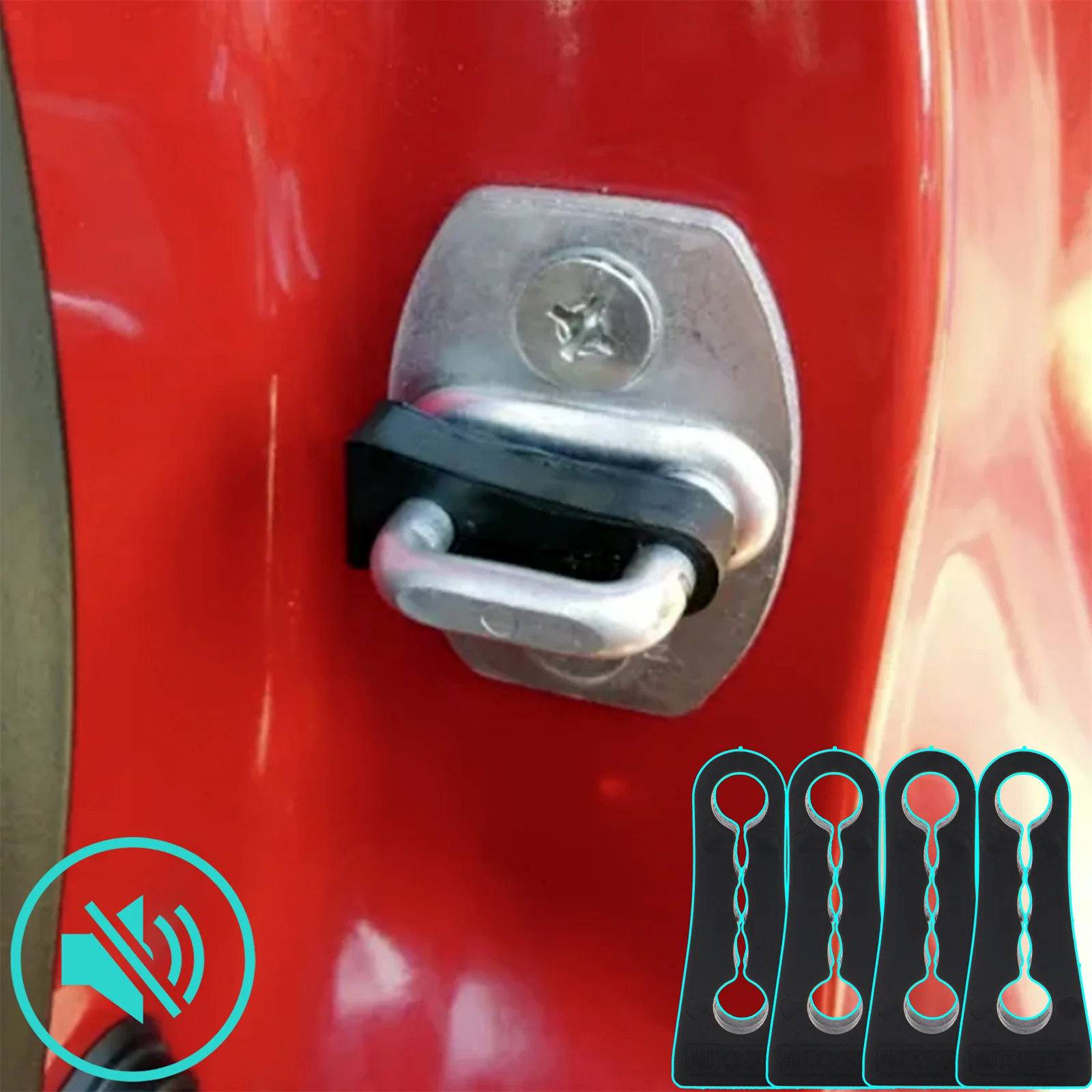 

Door Lock Buffer Damper For Suzuki Grand Vitara 2005-2019 Soundproof Insulation Quiet Deaf Creaking Noise Seal Stopper Deadener