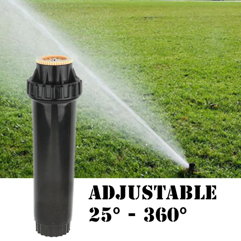 

10pcs Adjustable 25-360 Degrees Pop-up Sprinklers 1/2 inch thread Lawn Irrigation Watering Sprinkler Nozzles