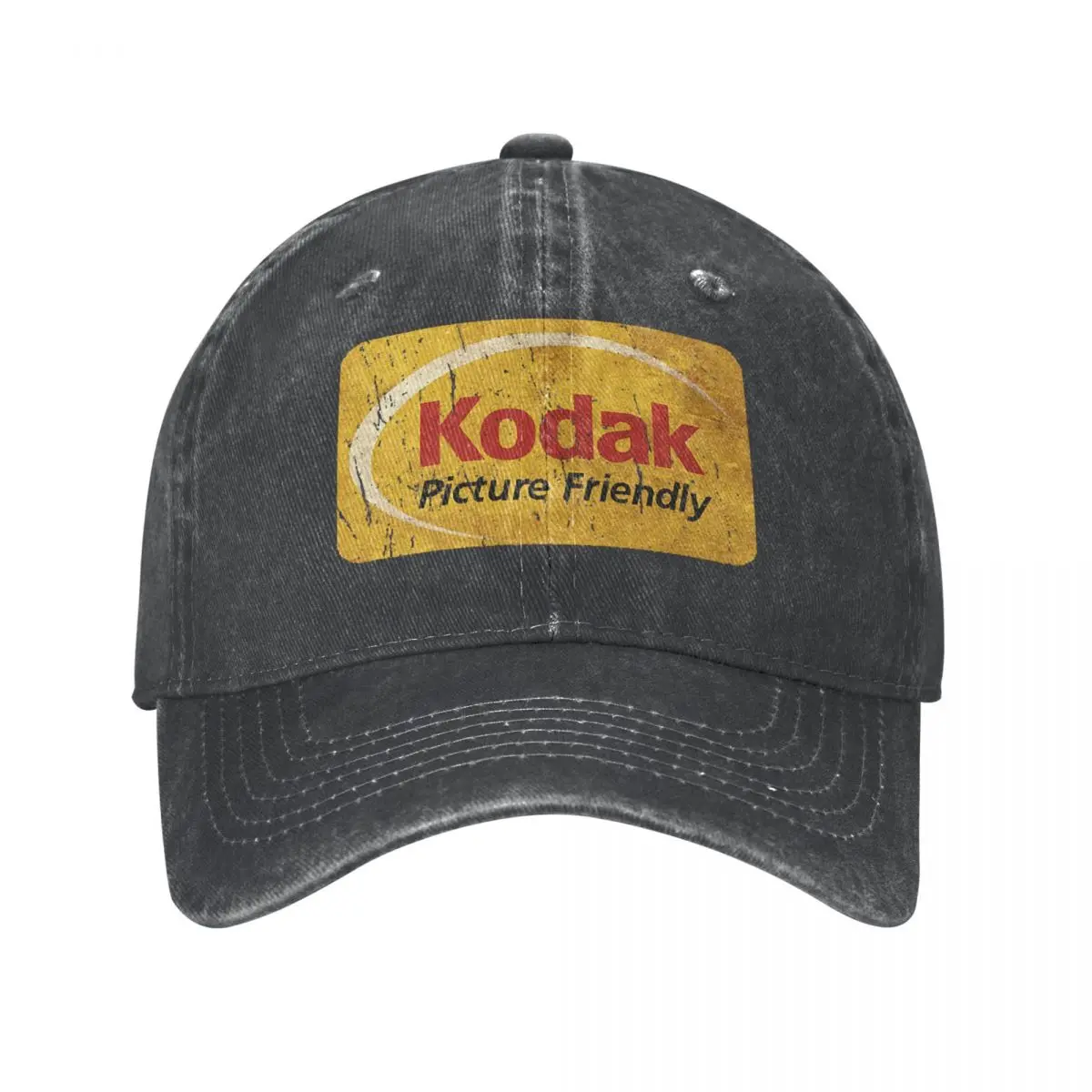 

Kodak, удобные мужские и женские бейсболки с рисунком, потертые головные уборы, винтажная уличная Всесезонная бейсболка для путешествий