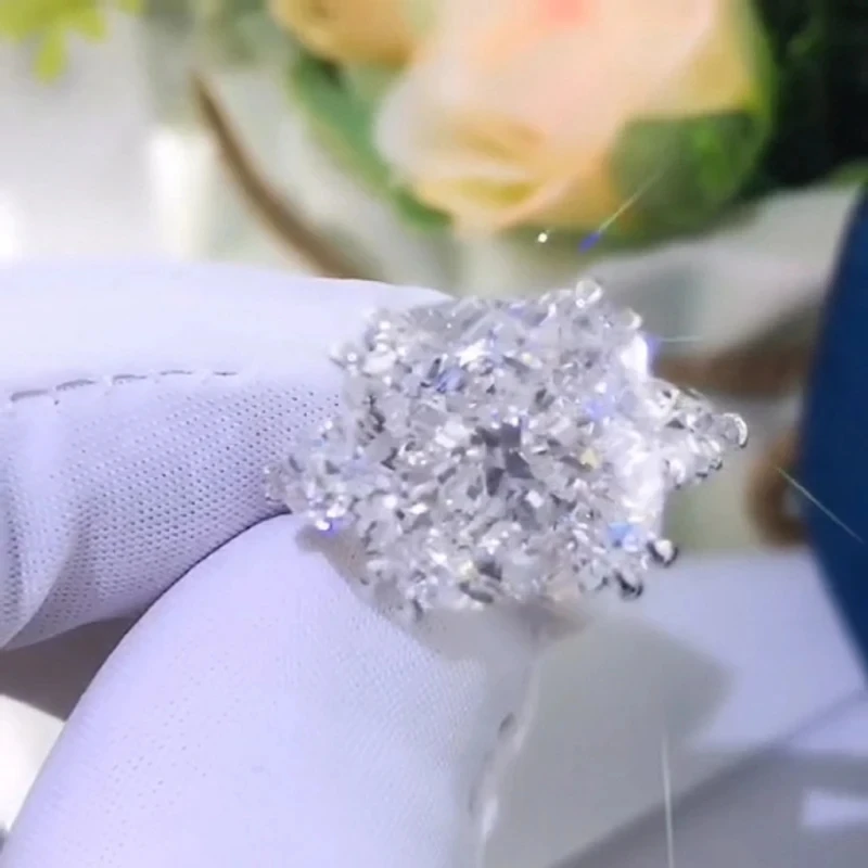 Кольцо из белого золота 6 7 8 9 10 карат