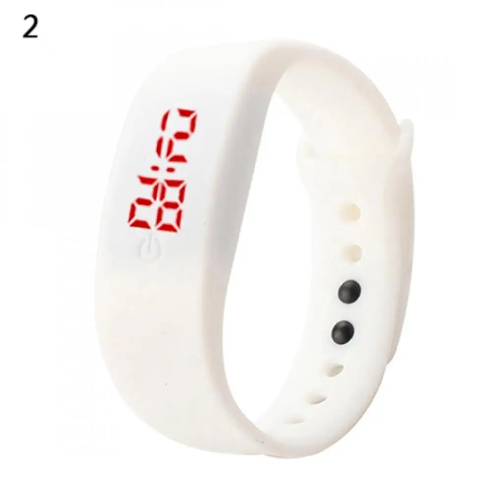 

Women Men Silicone Band Strap Digital LED Display Bracelet Wrist Sports Watch