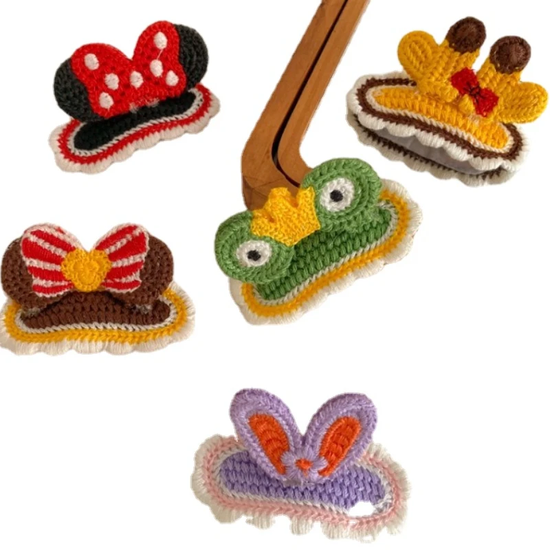 

Korean Cartoon Knitting Wool Hairpin Cute Little Animals Stereo Ear Hairpin BB Clip Little Girl Hair Accessories Hair Pins