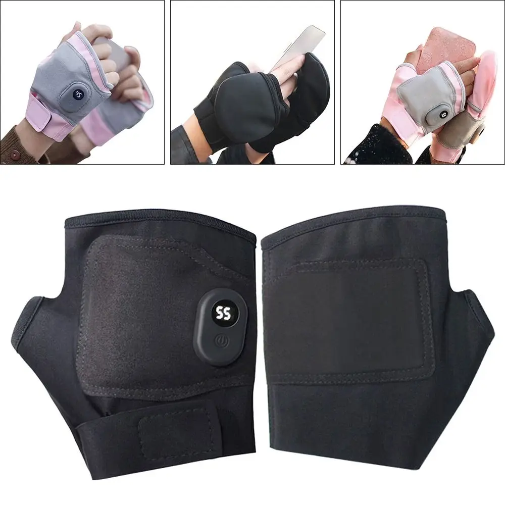Winter Windproof Warm USB Electric Gloves Hand Warmer Electric Heated Gloves Cycling Gloves