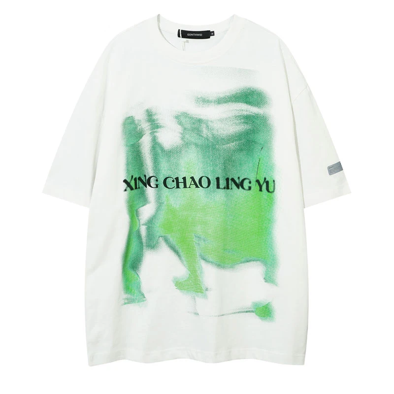 

Mens Tshirt Streetwear Graphic Letter Print Punk Gothic Rock Tee Shirts Hip Hop Causal T-Shirt 2023 Harajuku Summer Short Sleeve