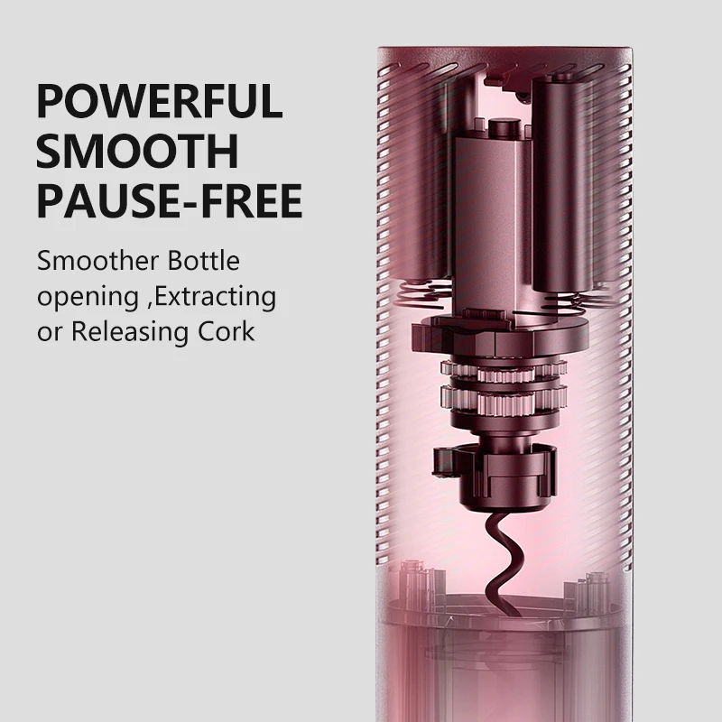 USB перезаряжаемая автоматическая открывалка для бутылок вина с большим