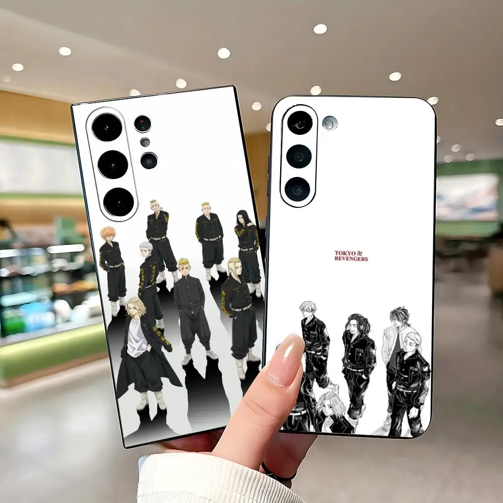 Фото Чехол для телефона JP Tokyo Revenger Anime Hot для Samsung Galaxy S26 S25 S24 S23 S22 S21 Plus Ultra Fold A, мягкий, черный №3