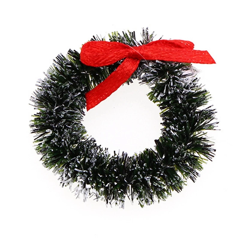 

12 шт., Новогодний венок, украшения для дома, дверь елки, цветочный свадебный венок «сделай сам», диаметр 4 см