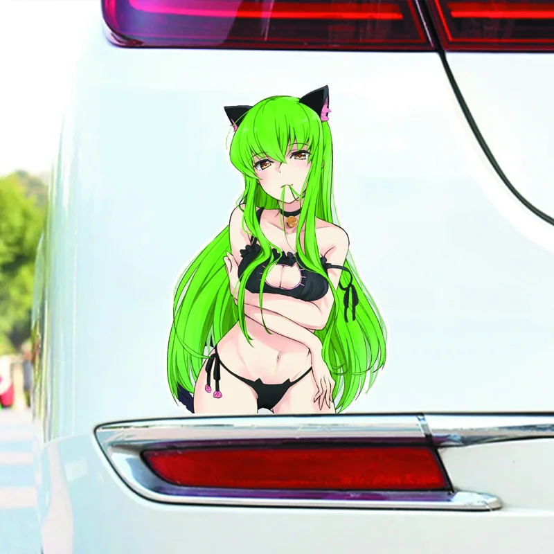 Аниме Девушка Автомобильные наклейки Виниловые на стены для ноутбука и капота