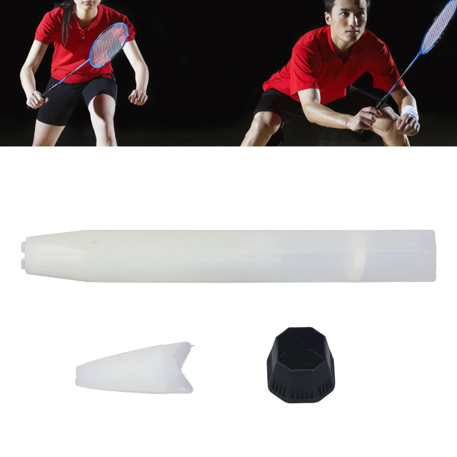 Пластиковая ручка для ракетки бадминтона съемная летучей мыши нейлоновая