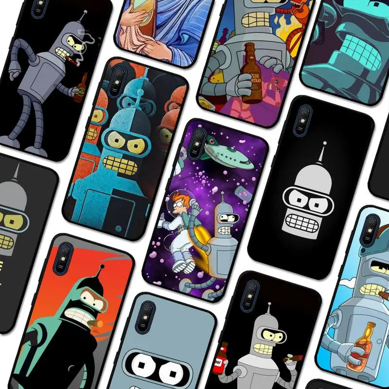 

Cute Futurama Bender Art Phone Case for Redmi 5 6 7 8 9 A 5plus K20 4X S2 GO 6 K30 pro