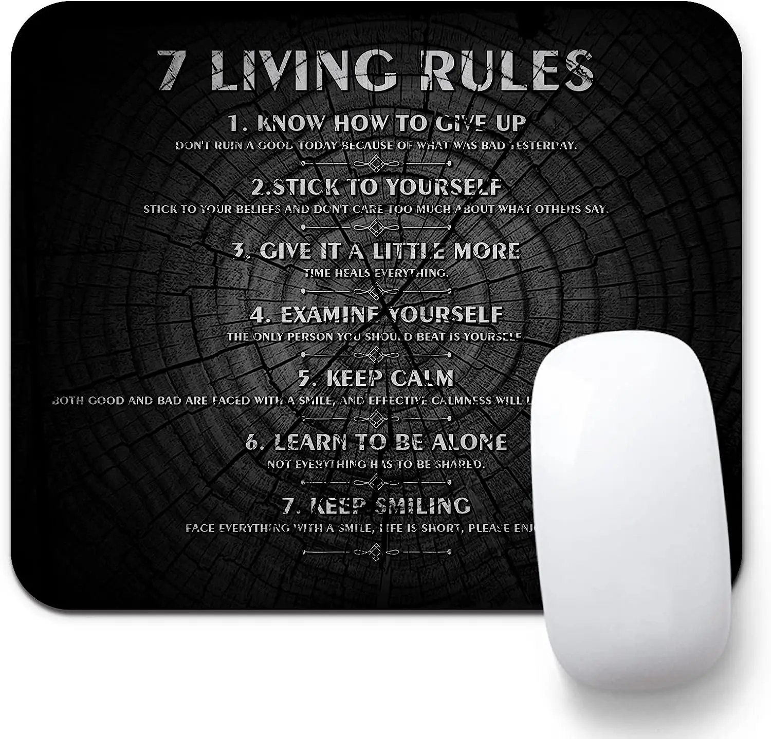 

Inspirational Motivational Words Mouse Pad Suitable for Office Home Waterproof Non-Slip Rubber Mouse Pad 9.5 X 7.9 Inch