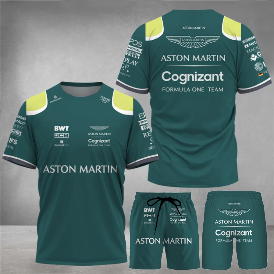 Aston Martin - Men's T-Shirt/Shorts, Spanish Racing Team 3D Printed Clothing Set, F1 Men's, High Quality Formula One 2023