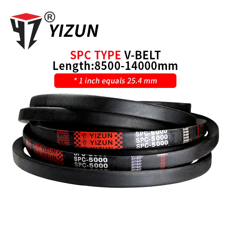 YIZUN SPC-тип SPC8500 ~ 14000 мм, резиновый провод, Длина шага диска, обхват, промышленная трансмиссия, сельскохозяйственная техника, V-образный ремень