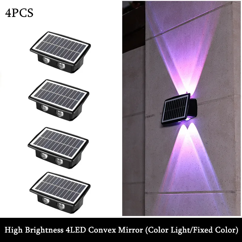 

Уличный светильник для двора, забора на солнечной батарее, IP65, водонепроницаемый уличный светильник для балкона, садовый декор, светодиодны...