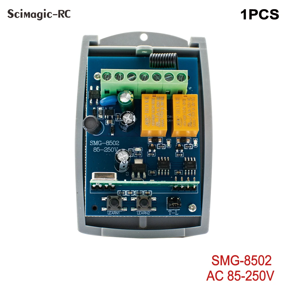 

Универсальный 2-канальный Приемник Дистанционного Управления Для Гаражных Ворот 433 МГц, Частота 433,92 МГц