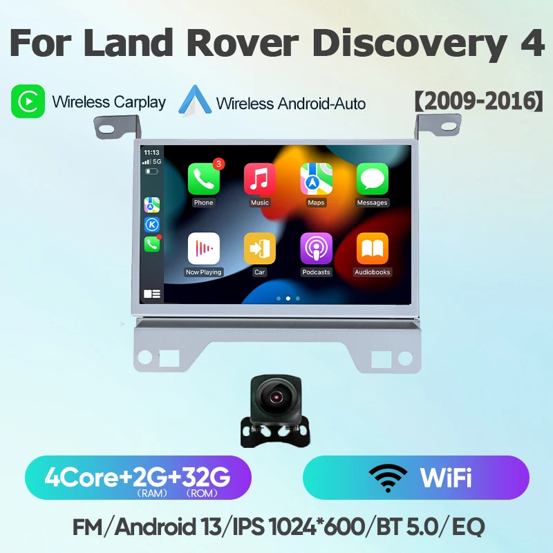 

Для Android 11 Land Rover Discovery 4 LR4 2009 - 2016 6G 128G Автомагнитола Android GPS навигация мультимедийный плеер CarPlay DSP
