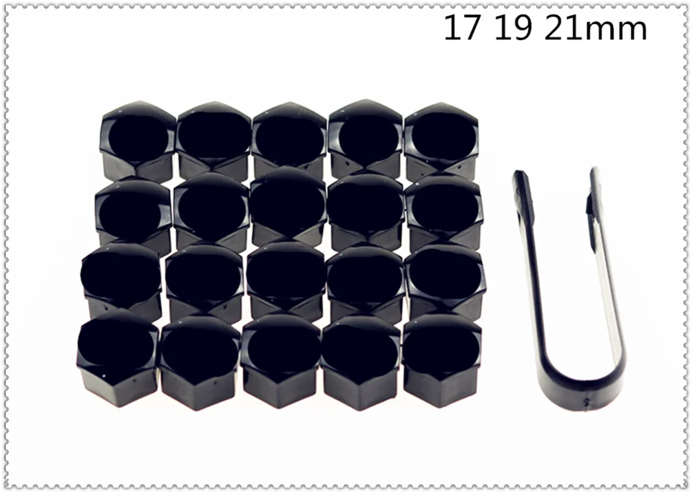 

20Pcs universal 17 19 21mm tire nut bolt protection cap car shape for Kia Soul Forte5 Cadenza Telluride Pro Venga