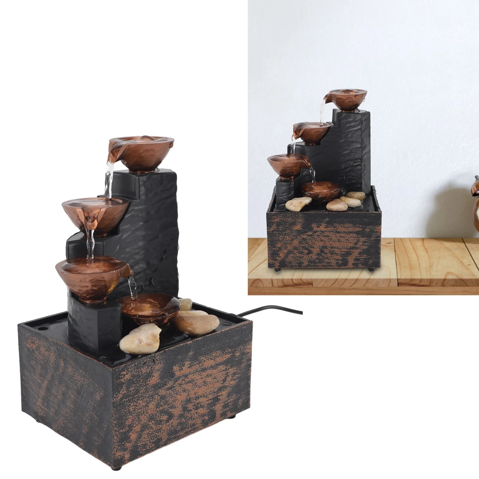 USB настольный фонтан для воды богатство привлечение фэн-шуй украшения проточных