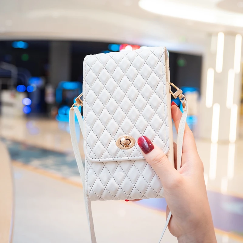 Wallet Small Fragrant Wind Bag With Shoulder Rope Case For iPhone Xiaomi Redmi Huawei OPPO VIVO Moto Google Nokia Realme Infinix