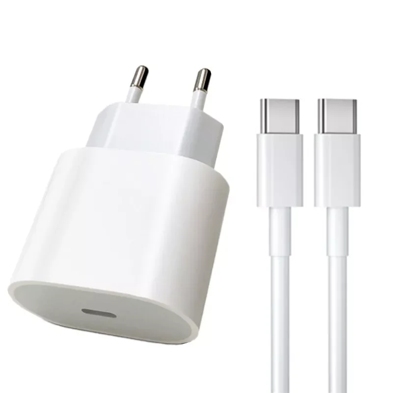 

20W Fast Charging PD USB C Charger For Apple iPhone 13 pro 12 11 8 7 ipad EU Power Adapter US Plug PD Charge Type C Port Cable
