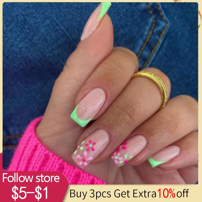 

24pcs French Rhinstones Artifical Nails Full Cover Fake Nails Long Ballerina Fake Nails Bling Press On Nails DIY Manicure Tools