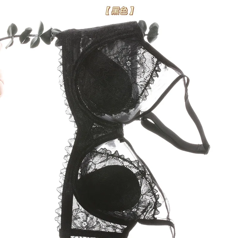 French sexy lace Bra For Women Thin cup Push Up seamless cartilage Bras Elegant underwear Lingerie Brassiere