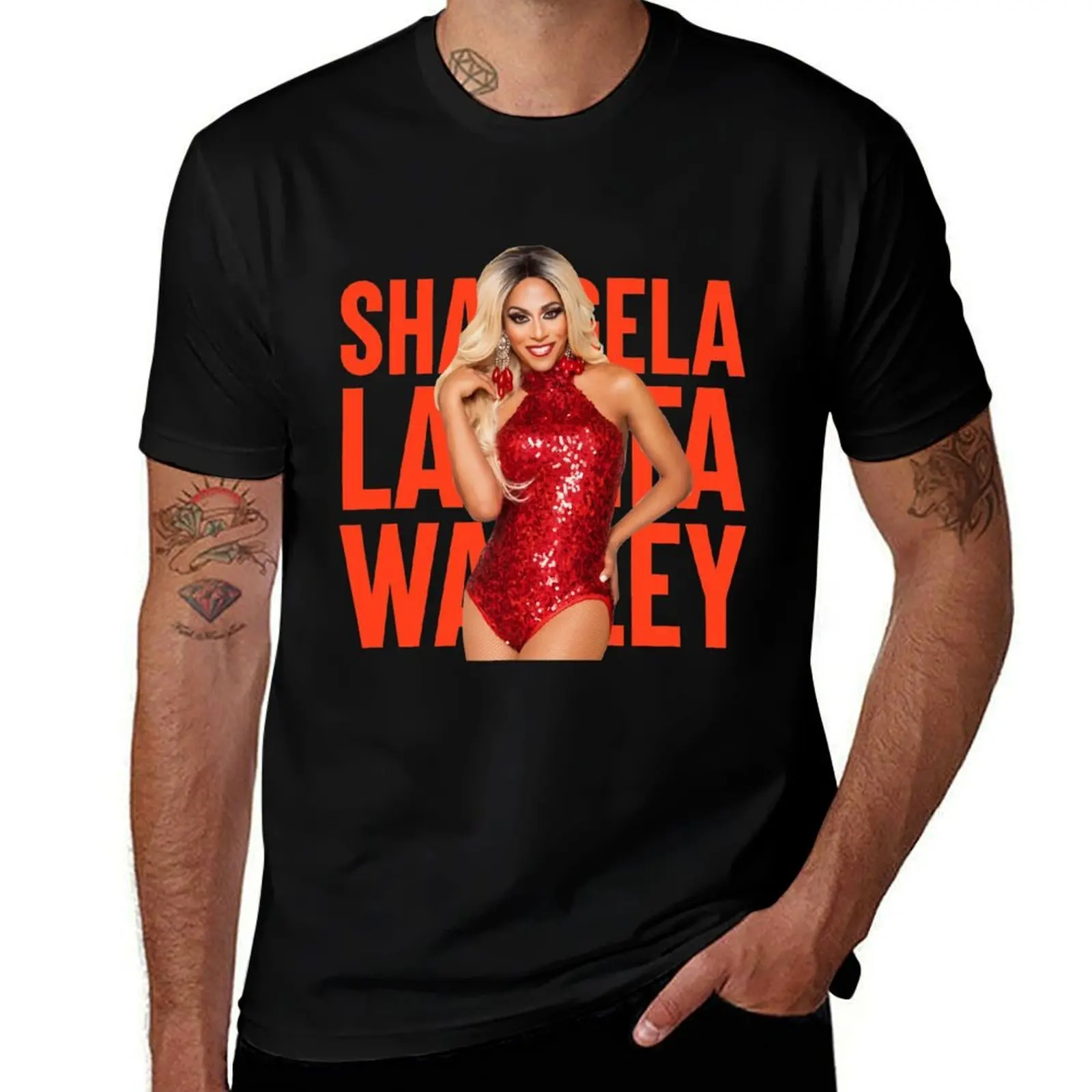 Фото Футболка SHANGELA LAQUIFA WADLEY, хлопковая футболка, мужская футболка №1