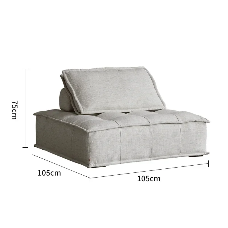 

Wyj Casual Lazy Tofu Block Fabric Sofa