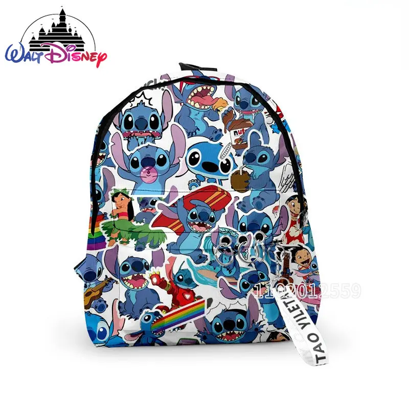 Disney 2023 New Children's Backpack Stitch Cartoon Boys' and Girls' Backpack High Quality 3D Style Fashion Mini Women's Backpack