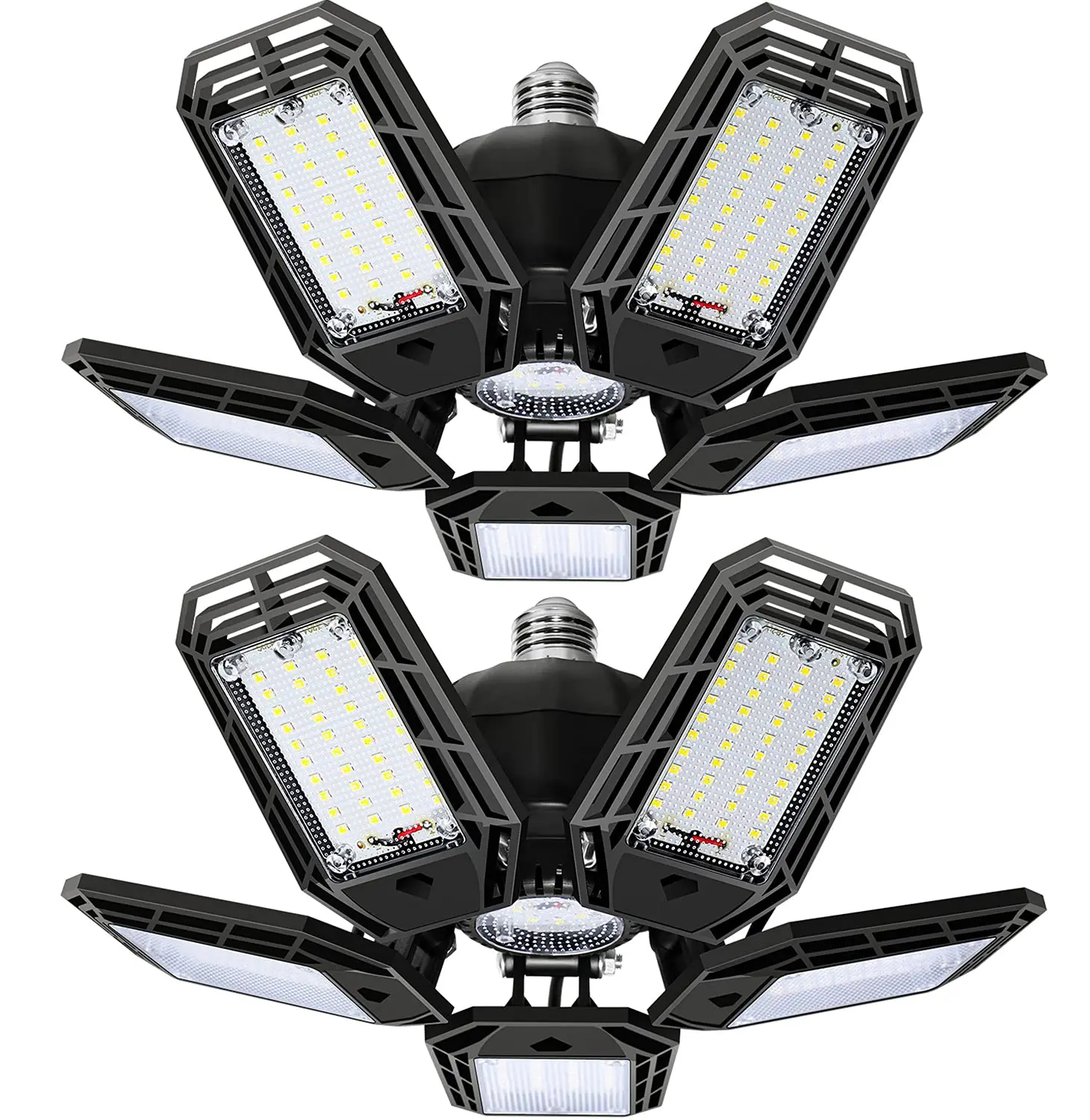 LED Garage Lights with 5 Adjustable Panels