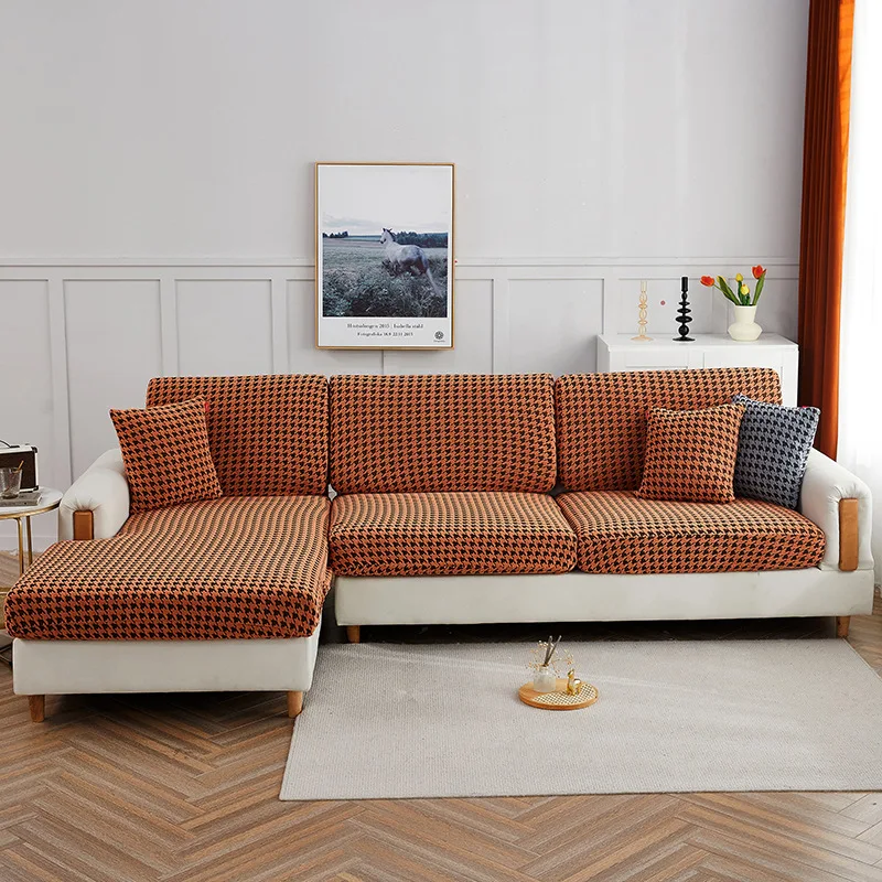 Чехол для дивана с рисунком гусиные лапки |