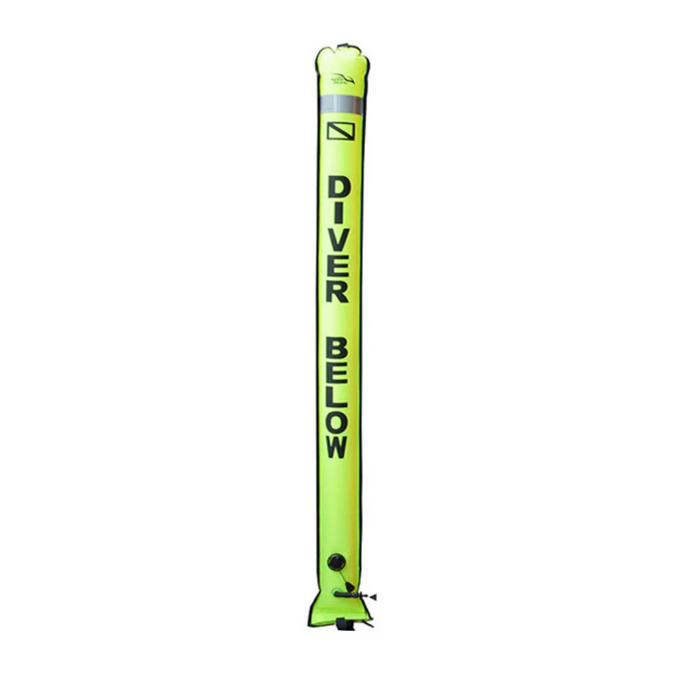 Diving Surface Marker Buoy Float Scuba Dive Signal Tube 120cm/150cm/180cm