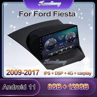 kaudiony android 11 car radio automotivo for ford fiesta car dvd multimedia player auto gps navigation 4g stereo dsp 2009 2017