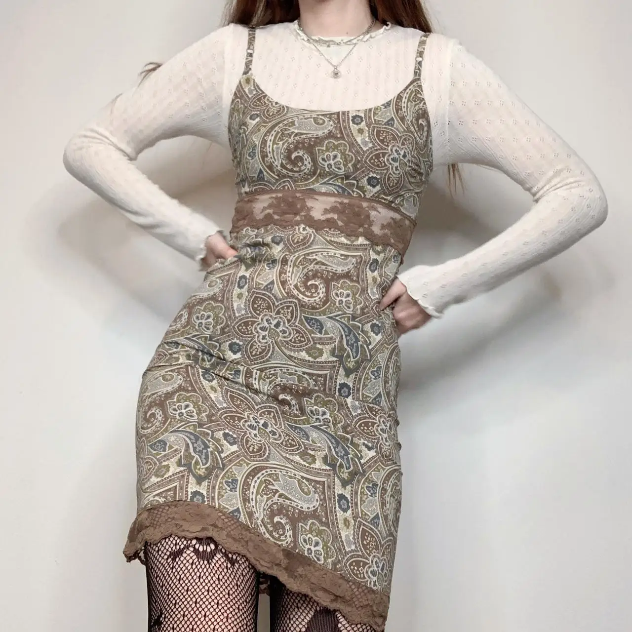 

Combhasaki Women Fashion Deep O Neck Sling Dress Sleeveless Backless Retro Pattern Print Strappy Shiort Mini Slim-fit Dresses