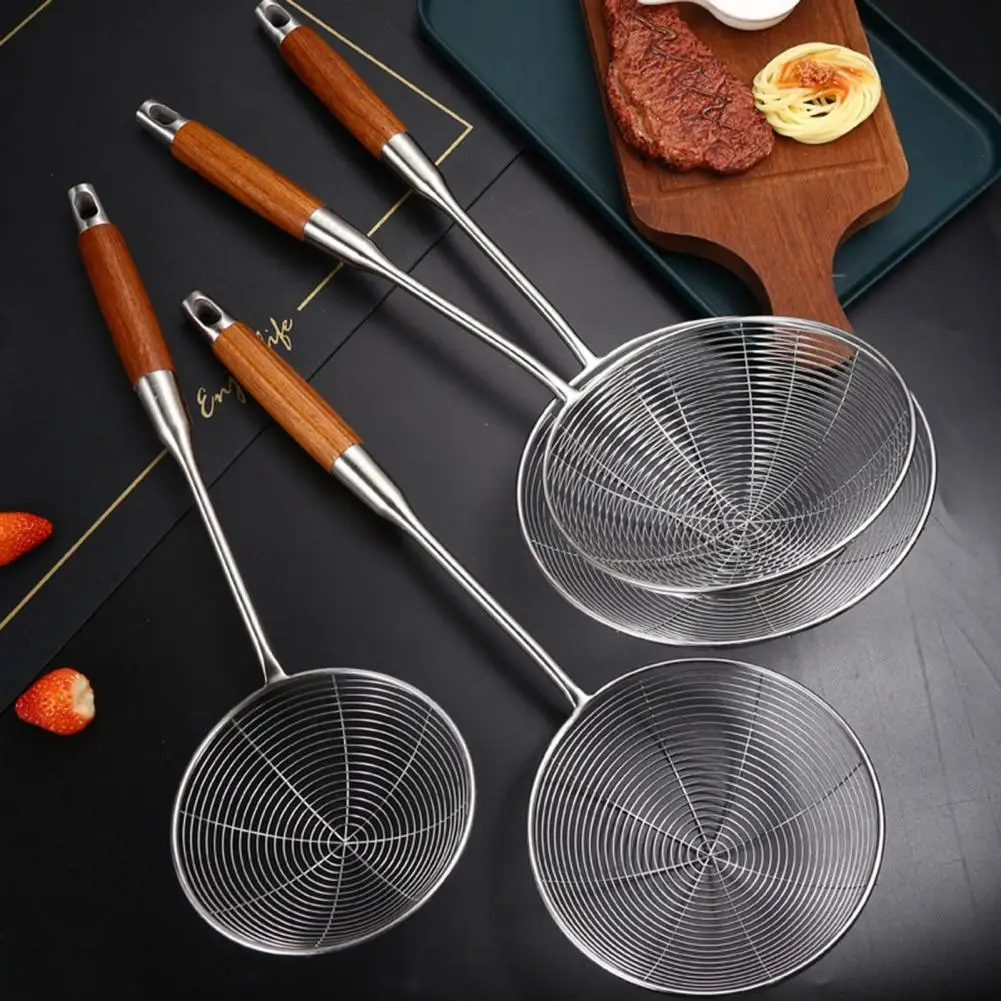 High Quality Stainless Steel Spider Web Strainer Design Heat Resistant Portable Cooking Spoon Household Goods | Дом и сад