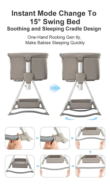 Clearance Crib Free Shipping Baby Beside Sleeper Luxury Newborn Crib Portable Infant Bed Travel Baby Bed Infant Cradle Suit 0-6M 3