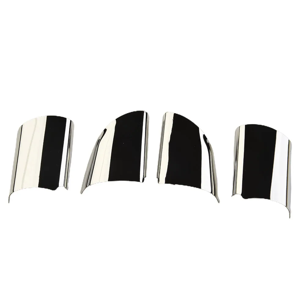 

Useful Brand New Decoration Stickers Steering Wheel Cover Sticker 4pcs/Set For Ford Transit MK7 LTD SILVER Silver