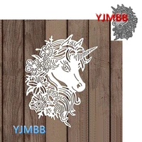 yjmbb 2022 new cute unicorn metal cutting dies scrapbook album paper diy card craft embossing die cutting
