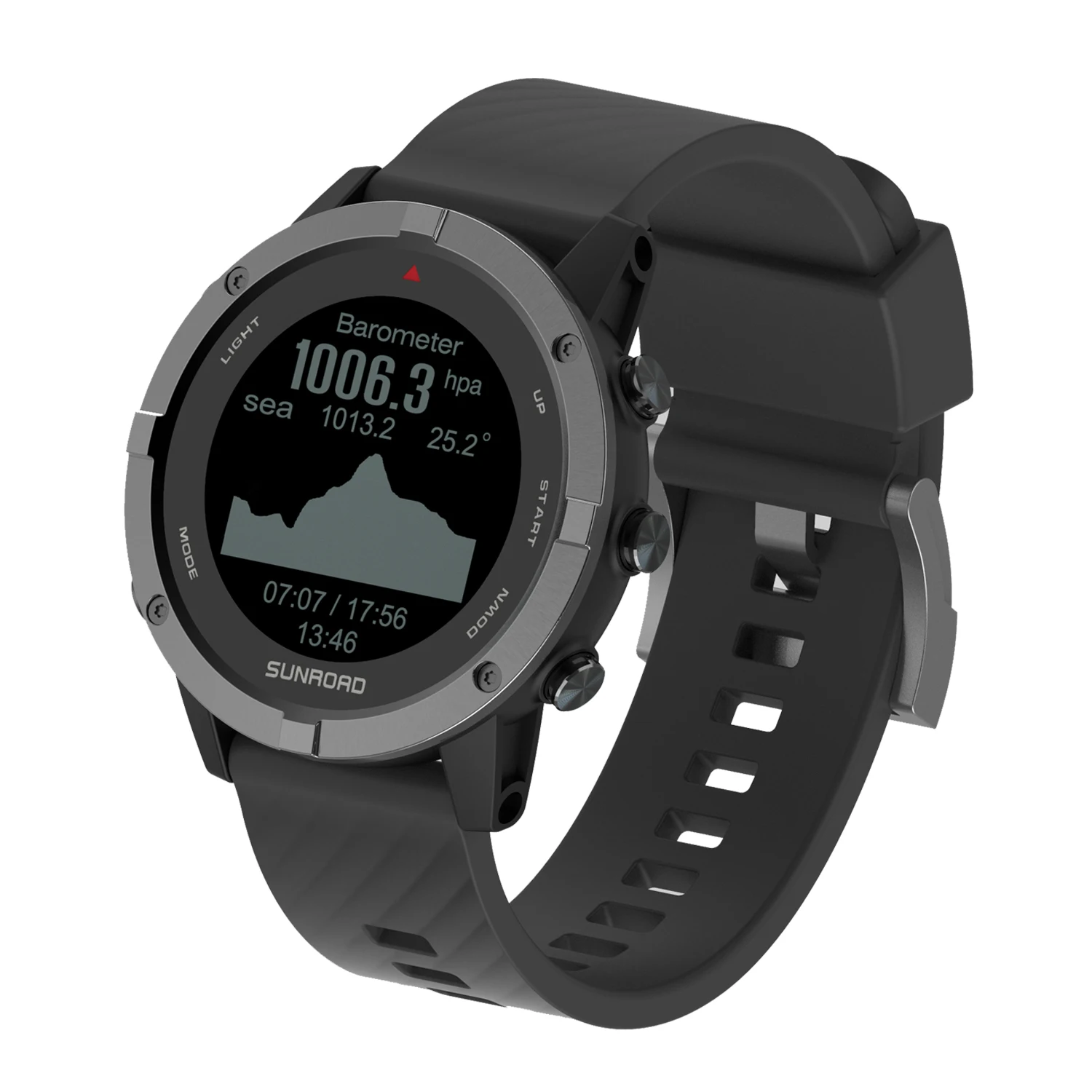 

SUNROAD Men Digital GPS Sports Watch Outdoor Run Swim Climb Fitness Tracker Wristwatch Waterproof Hombre Clock
