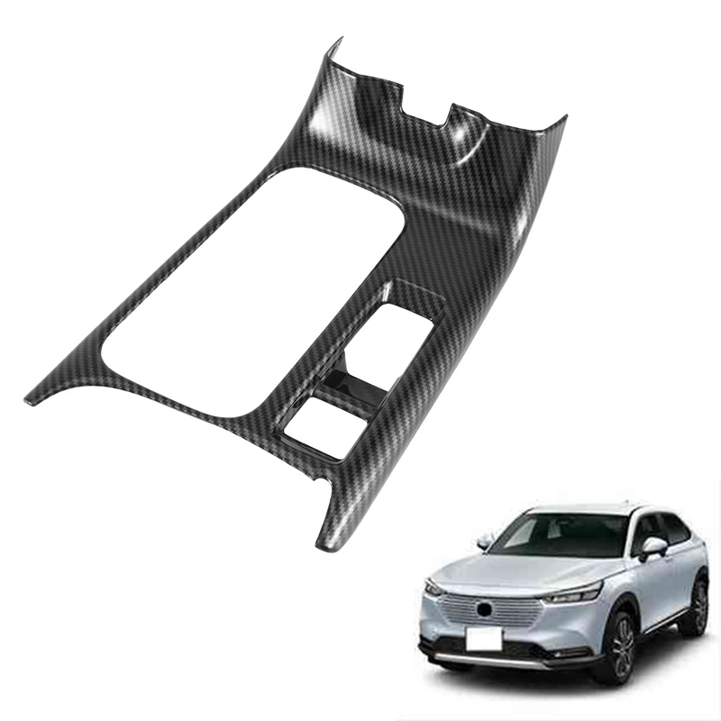 

Автомобильная центральная консоль из углеродного волокна, подставка для стакана, крышка, отделочная панель для Honda HRV HR-V XRV XR-V 2022 2023 LHD