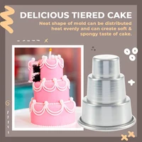 cake mold mini multi tier aluminum alloy baking tools pudding cupcake diy fondant pastry decorating baking kitchen tools