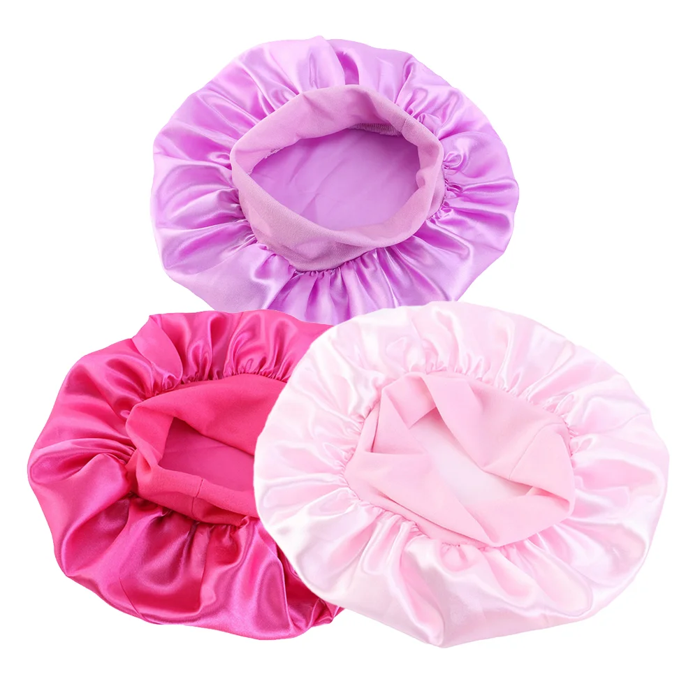 

3 Pcs Children Sleeping Cap Hair Ties Babies Hair Bonnet Sleeping Head Cover Bonnet Hair Ties Toddlers