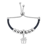 summer fashion jewelry lock key charm leather brand womens bracelet charm bracelet handmade jewelry puleras dropshipping